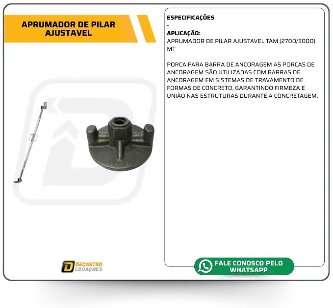APRUMADOR DE PILAR AJUSTAVEL