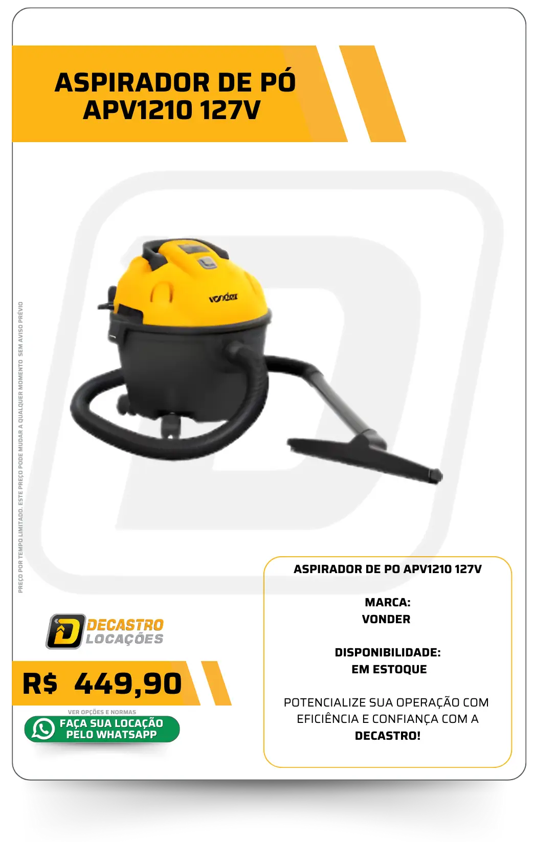 ASPIRADOR DE PO APV1210 127V - VONDER (1)