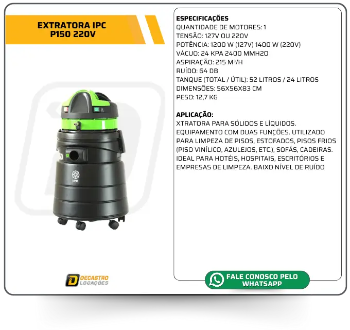 EXTRATORA IPC P150 220V