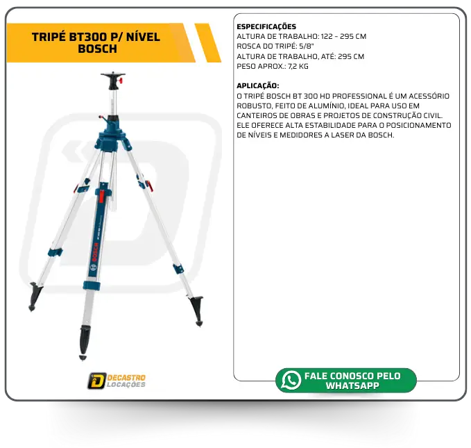 TRIPÉ BT300 P NÍVEL BOSCH